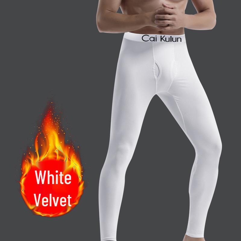 Мужские базовые брюки большого размера на флисовой подкладке для осени - Толстые, теплые и стильные