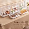 Portable Sealed Bread Storage Box Dust-proof Moisture-proof Easy To Clean Double-sided Opening Cover Transparent Bread Box