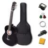 Aryari черная классическая гитара набор для начинающих Для практики 30 дюймов акустическая гитара для начинающих детей студентов взрослых Введение акустическая гитара мини