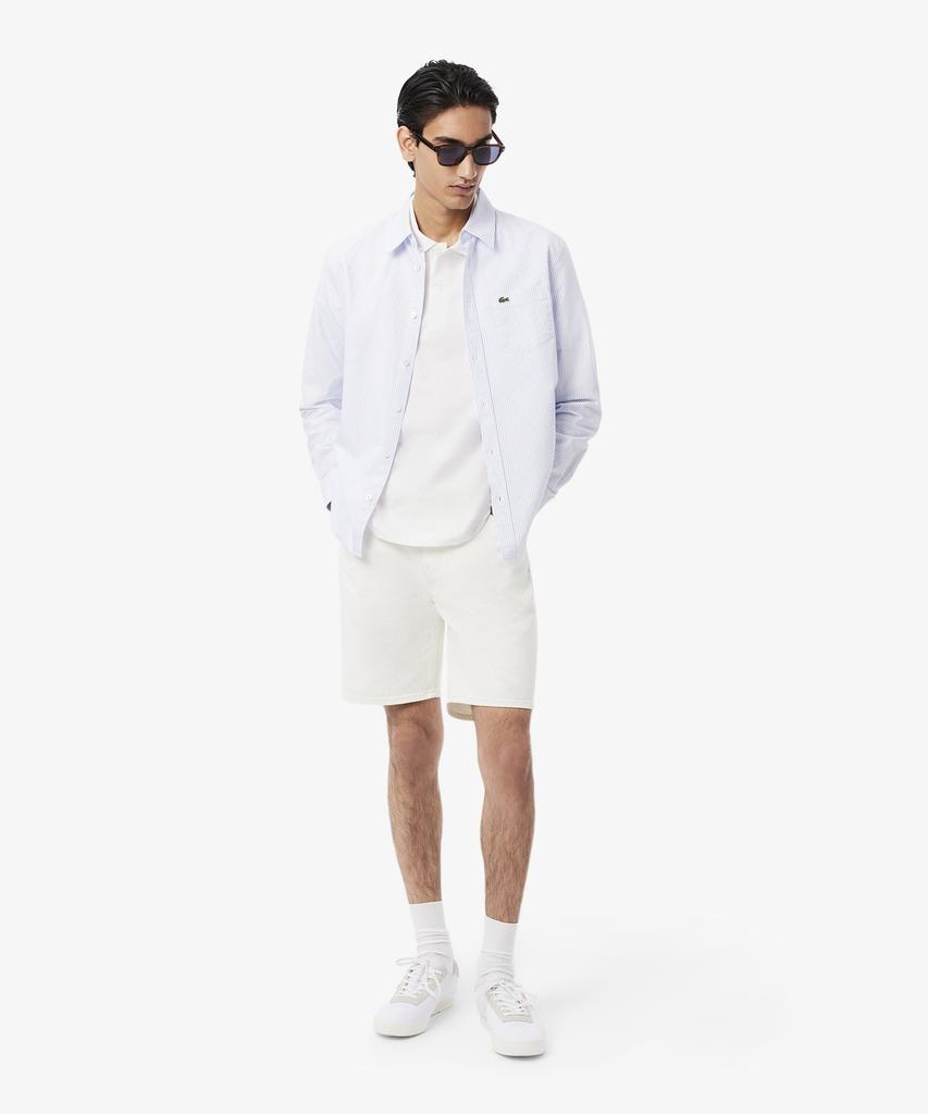 Мужская базовая рубашка-поло LACOSTE с коротким рукавом, фактура «османка», Dh8342-56G 001