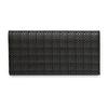 Inden Genuine Leather Thin Bill Holder Background X Black Lacquer Different Checkered Genuine Long Wallet Without Coin Purse Leather Gift Respect for