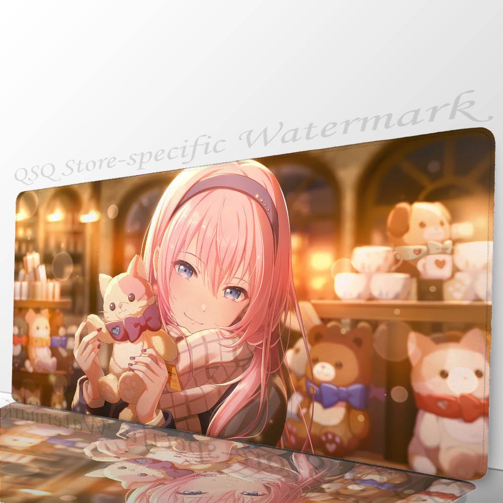 Игровой коврик для мыши Anime Otori E-Emu, нескользящий, подходит для офисных компьютеров, ноутбуков, игровых столов для киберспорта, XXL, для клавиатуры