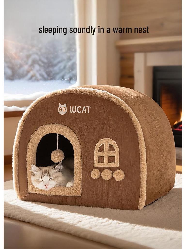 Трансграничная кошачья вилла: Уютное осенне-зимнее гнездышко для котят и собак