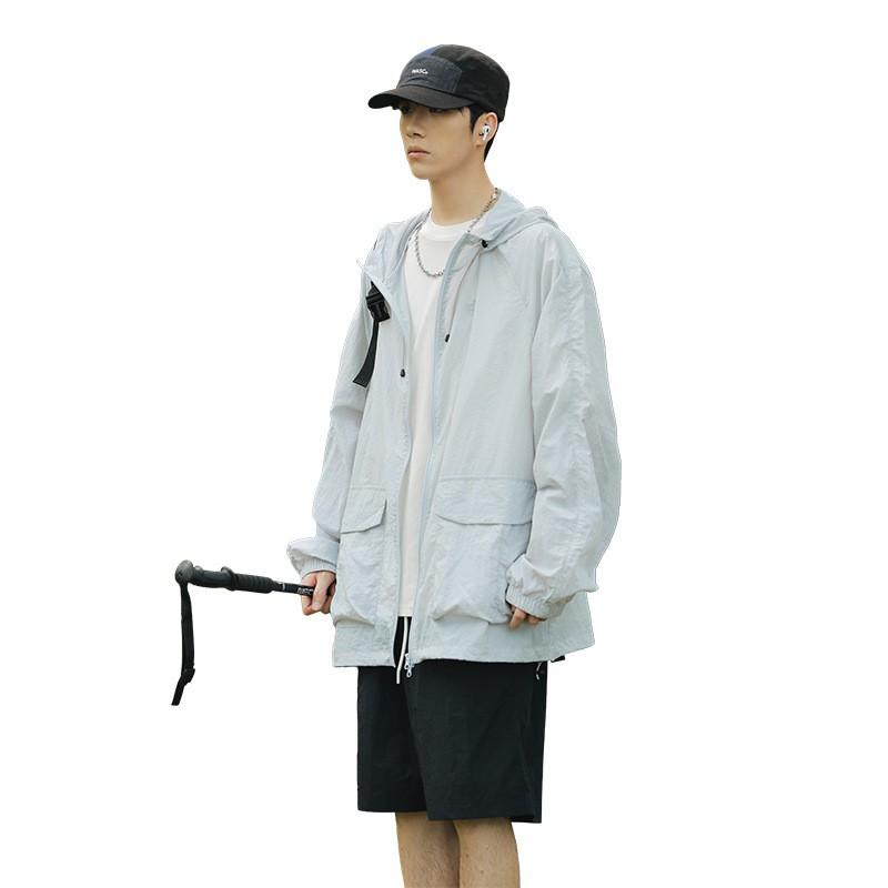 Lightweight UPF50 Sun Protection Hooded Jacket Hiking Cycling Outdoor Travel Unisex