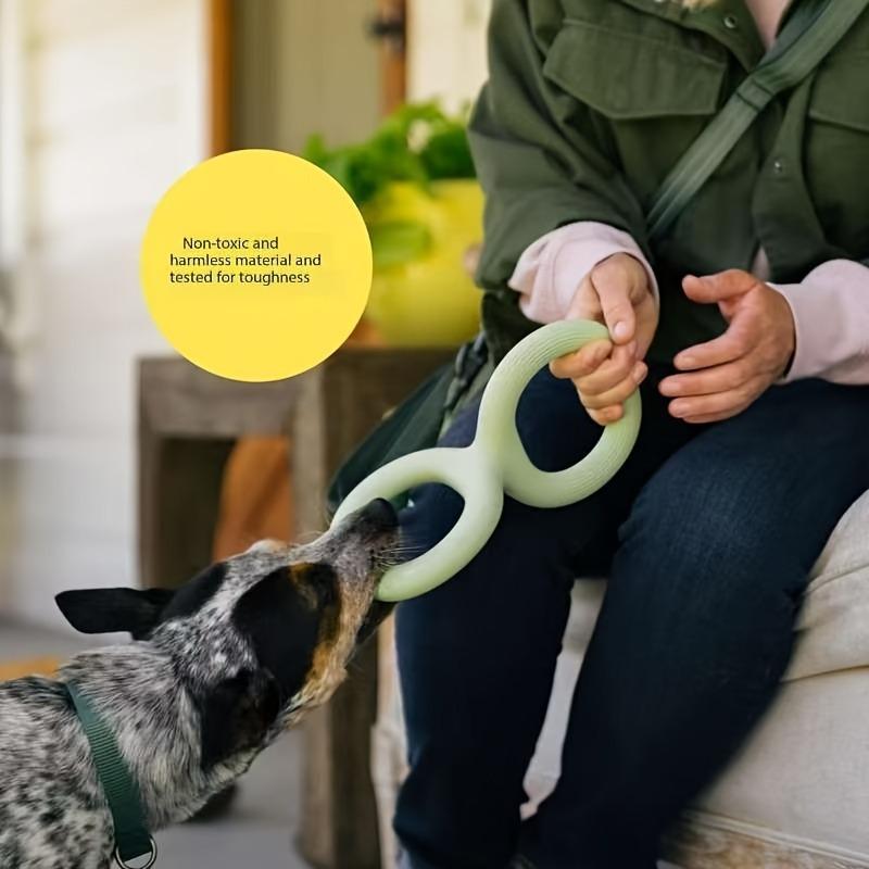 Игрушка Earth Rated для перетягивания для собак и щенков, Интерактивные игрушки для перетягивания для собак, Эргономичная рукоятка, Натуральная резина, Маленькая, Зеленая