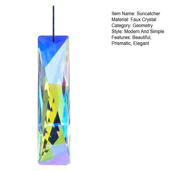 Faux Crystal Suncatcher Window Rainbow Maker Handmade Glass
