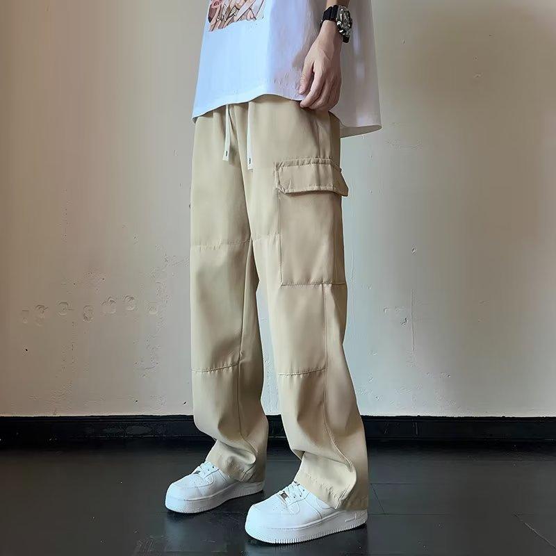 Мужские летние тонкие брюки Strike High Street Straight Work Loose Casual Pants Men