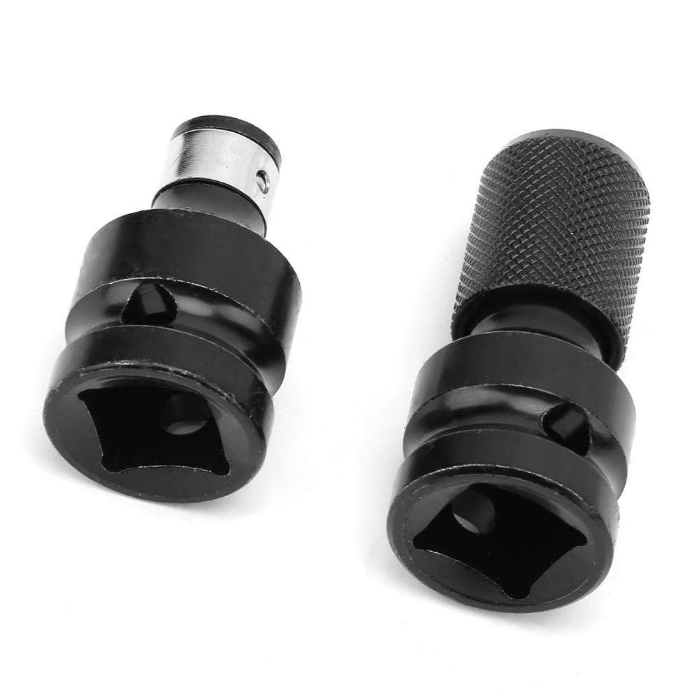 2pcs Telescopic Design Impact Wrench Adapter 1/2 to 1/4 Inch Socket Adapter Set For Electric Wrench