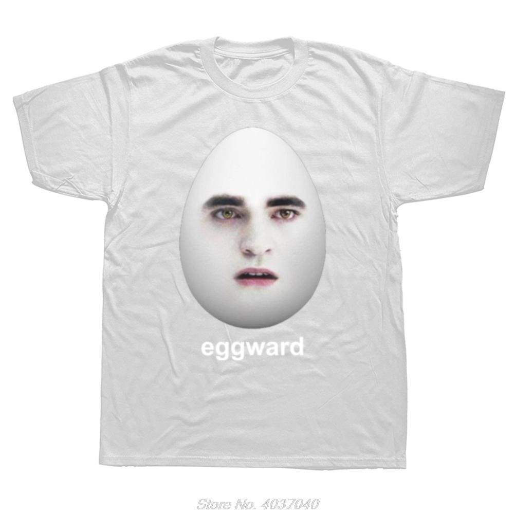 Twilight Eggward Funny Meme Tshirt Edward Cullen Robert Pattinson T Shirt Unisex Oversized Cotton Tshirt Fashion Streetwear