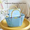 Plastic Bath Product Storage Basket Waterproof Fruit Storage Basket  Vegetable Buying