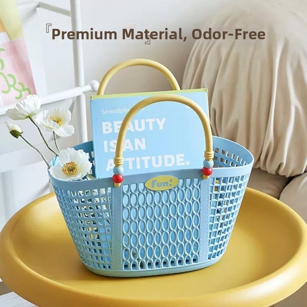 Plastic Bath Product Storage Basket Waterproof Fruit Storage Basket Vegetable Buying
