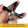 1pcs 4 In 1 Meter Box Key Gas Key Utility Key, for Mail Box, Elevator, Electrical Cupboard Box, Train Door, Water Meter Valve