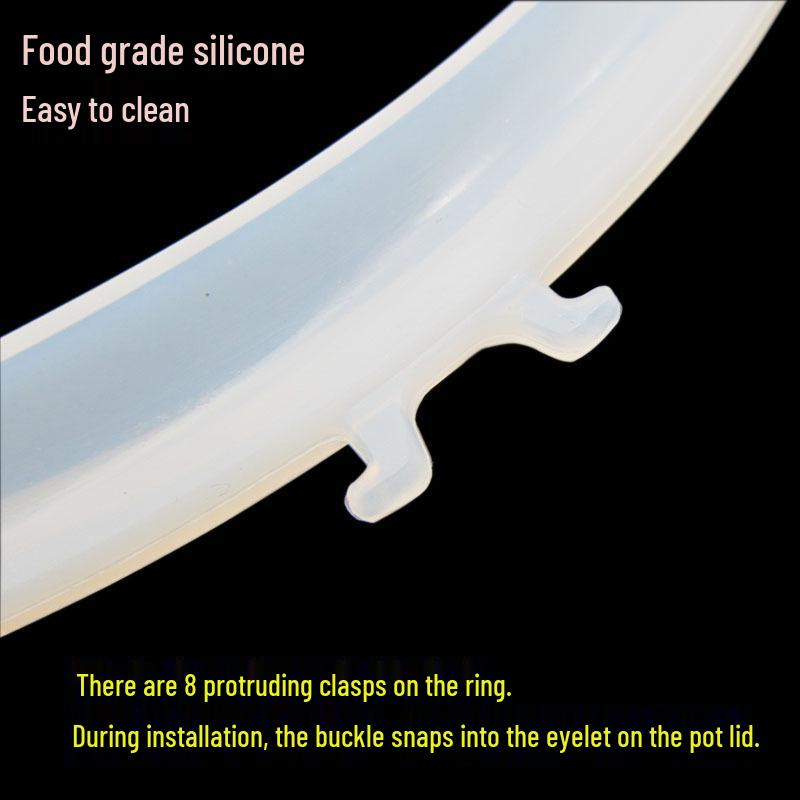 Universal Sealing Ring for 4L-6L Electric Pressure Cookers - 24CM Rubber Gasket Replacement Accessory