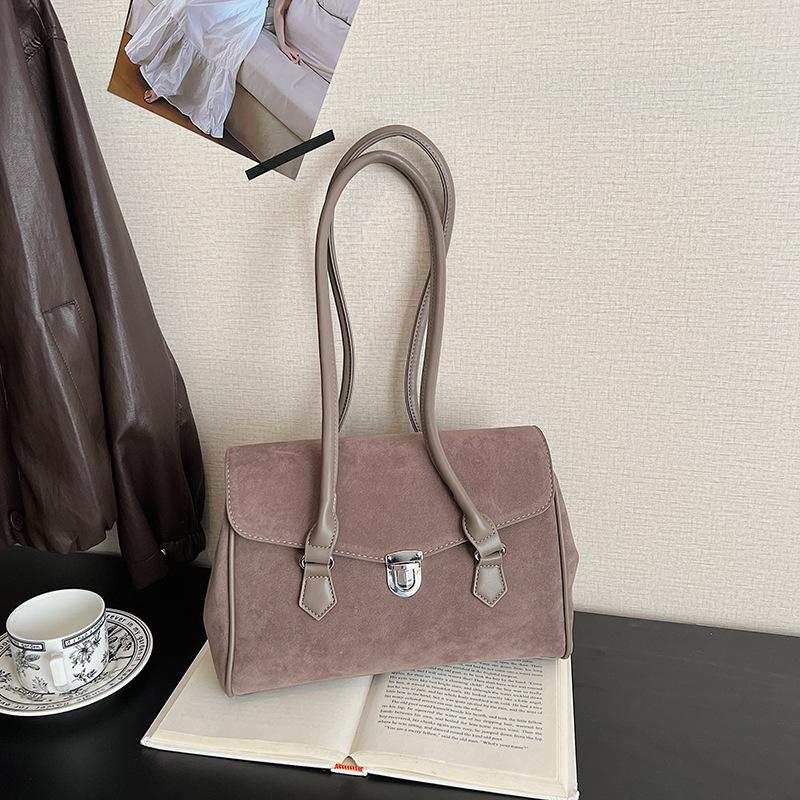 Темпераментный Универсальный Премиальная Замша Изысканная Мода Зарубежный Стиль 2025 Осень Женская Сумка На Плечо Под Мышку Сумка-Тоут