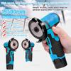 12V Cordless Electric Angle Grinder 19500rpm Lithium Battery Mini Polishing Grinding Machine Diamond Cutting Tools for Home DIY
