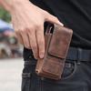 Vertical Phone Waist Pack PU Leather Mobile Phone Waist Bag Phone Belt Clip Outdoor Camping