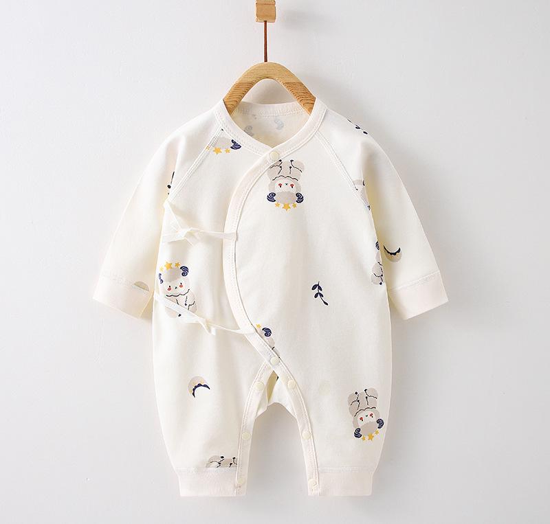 Весенний хлопковый ромпер для новорожденных - Боди с длинным рукавом для девочек