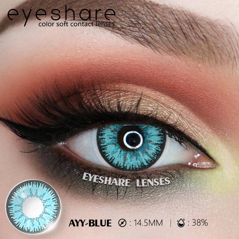 Eyeshare Косплей Фиолетовый Цвет Контактные Линзы для Глаз Синие Линзы Colorcon Аниме Coser Линзы Макияж Глаз Pupilentes