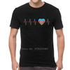 Azerbaijani Heartbeat I Love Azerbaijan Country Flag Heart Family Tshirt Unisex T Shirts Short Sleeve Pride Tshirts Cotton Tee Top