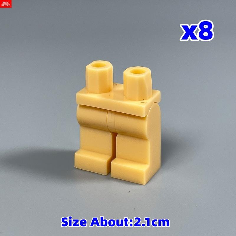 8 шт./лот MOC Кирпичи Пустые Ноги Брюк Тело Аксессуар Фигурки Собранные Строительные Блоки Игрушка Пластиковые Куклы для Детей