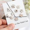 10pcs/Set Buckle Neckline Artifact Fastener Button Brooch Women Pin Clothes Decoration Clasps Accessory