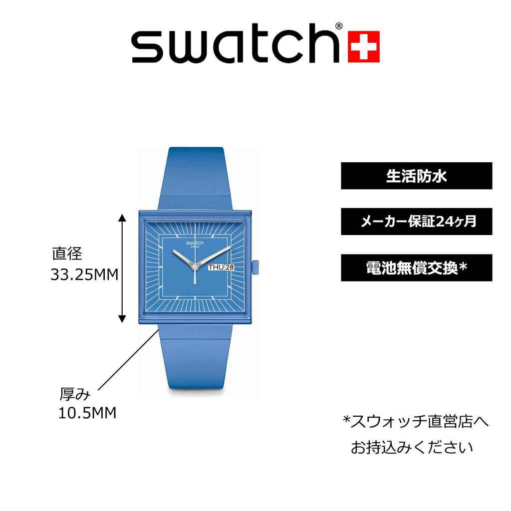 Swatch What SO34S700 Blue Wristwatch If...Sky