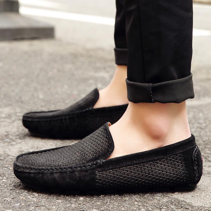 Fashion Classic Loafers Slip On Driving Men Shoes Casual Moccasins Luxury Leather Suede Man Shoes Flats Male Adulto Footwear