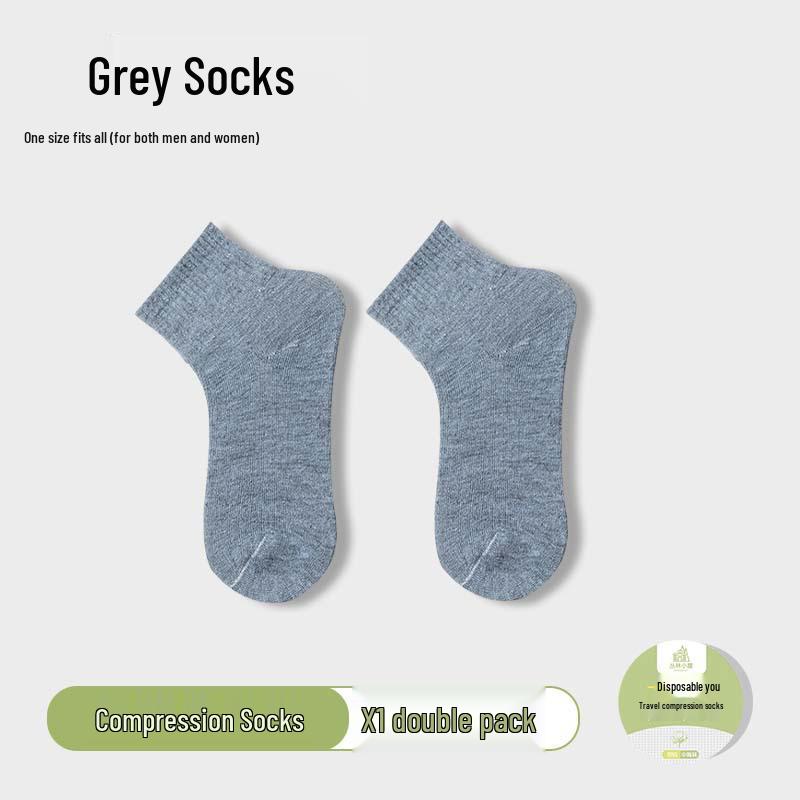 Одноразовые компрессионные носки унисекс - средней длины, влагоотводящие, идеально подходят для деловых поездок и путешествий