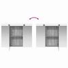 6 Piece Bathroom Furniture Set Gray Sonoma Engineered Wood and Glass