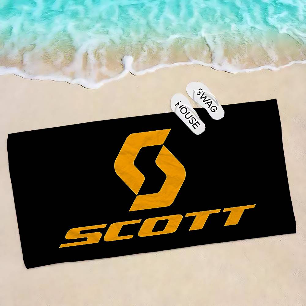 S-Scott Bike logo Microfiber Beach Towel Absorbent Quick dry Soft Yoga Swimming Resort Mountain Climbing Towel