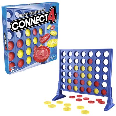 Hasbro Connect Four in a Возраст 6 и Стратегическая настольная игра для семей и Настольная соревновательная настольная игра Мозг Рождество Аутентичный продукт Четыре в ряд, Вверх,