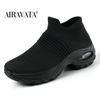 Fashion Women Casual Sneakers Mesh Platform Slip-on Air Cushion Sport Shake Shoes