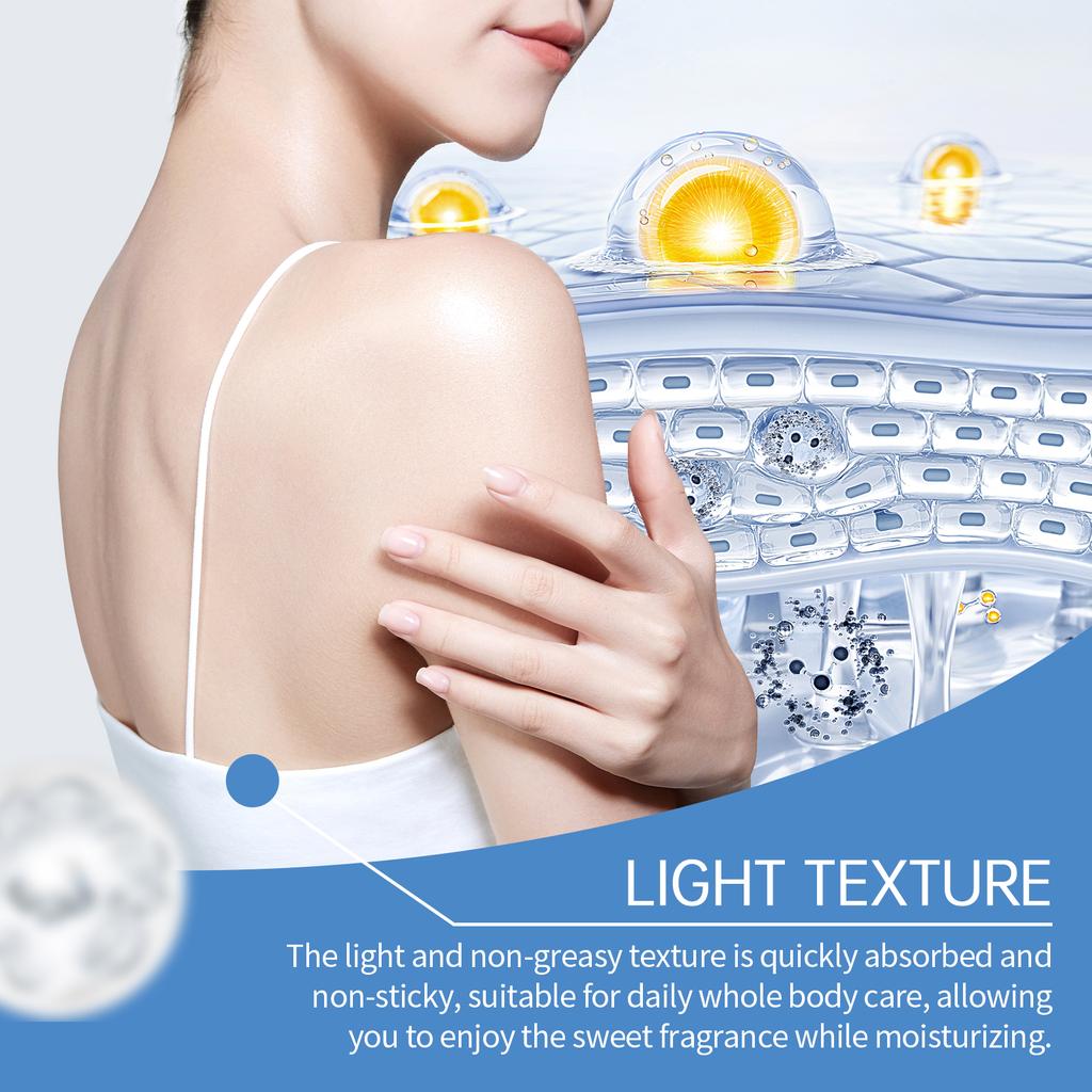 Увлажняющий лосьон для тела с ароматом карамели и ванили. Мягкое питательное увлажнение для сияющей, мягкой кожи.