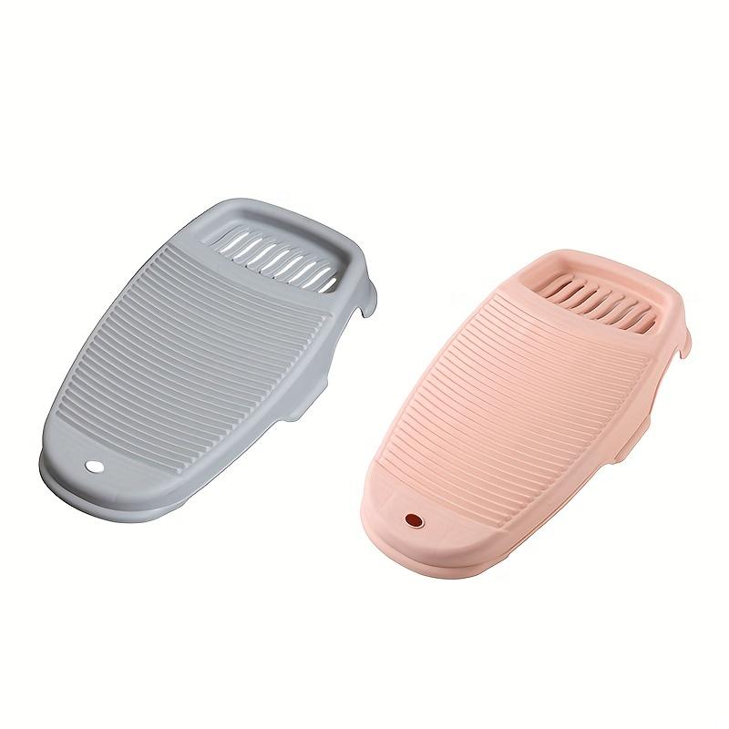 1 шт. креативная пластиковая утолщенная старомодная мини-стиральная доска с мыльницей - идеально подходит для домашней стирки!