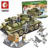 Sengbao 101038 Советский танк 7-34 Модель Конструктор Игрушка