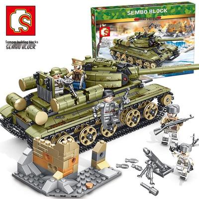 Sengbao 101038 Советский танк 7-34 Модель Конструктор Игрушка