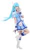 Miccostumes Anime Witch Cosplay Full Blue Hair Women's Costume, Student, Set, Top, Skirt, Accessory, Cute… (L)