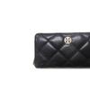 Tory Burch Кошелек женский Willa с металлической эмблемой, на молнии, кожаный, черный 159228-001