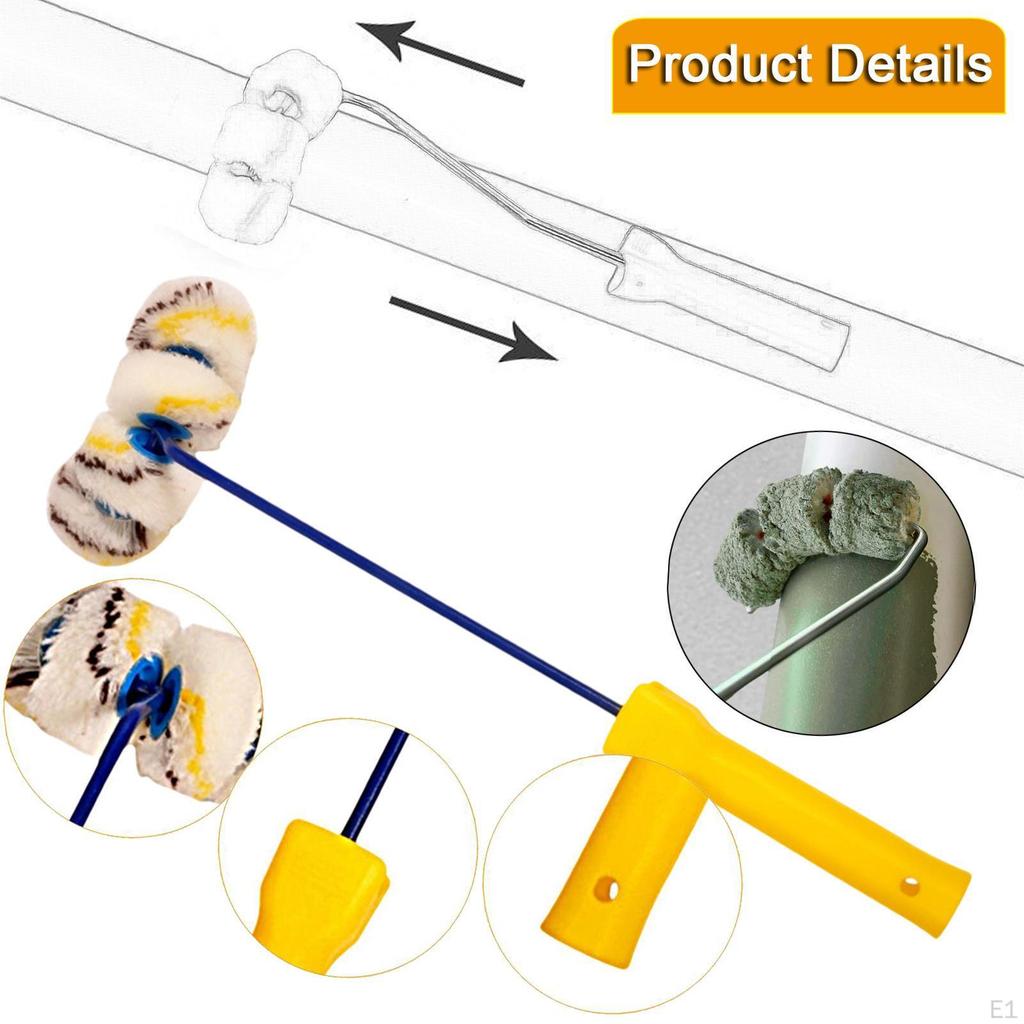 Малярный валик трубчатая кисть многоцелевой легкий для изогнутой поверхности и труднодоступных мест колено