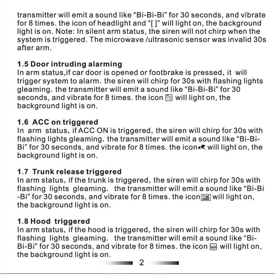 Автосигнализация Запуск двигателя 2ЖК-дисплей Пульт Дистанционного Управления Безопасность Двусторонняя Бесключевой Доступ Центральный