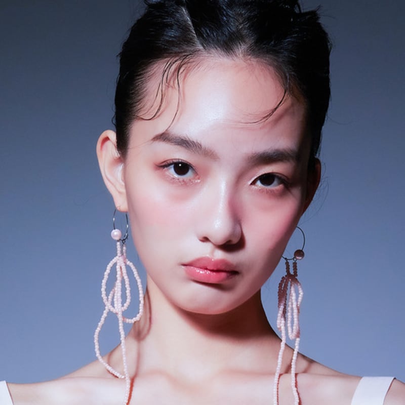 LOVUEE Pink Seed Angel Earrings