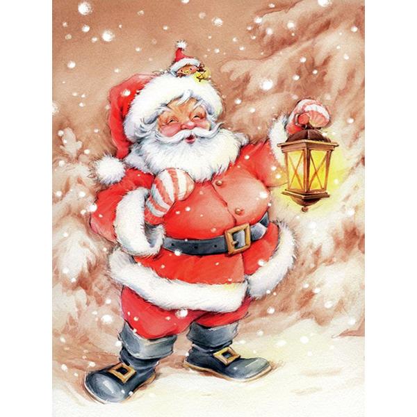 DIY алмазная живопись Санта-Клаус Алмазная вышивка Рождественский зимний пейзаж вышивка крестиком набор мозаики со стразами Рождественский подарок