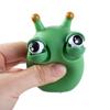 Halloween Fidget Toy Green Worm Squeeze Toy Eyeball Popping Toy Eye Poppers Squeeze Worm Pinch Toy