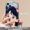 Милый мультяшный чехол для телефона с подставкой в виде очков для iPhone 13 15 16 17