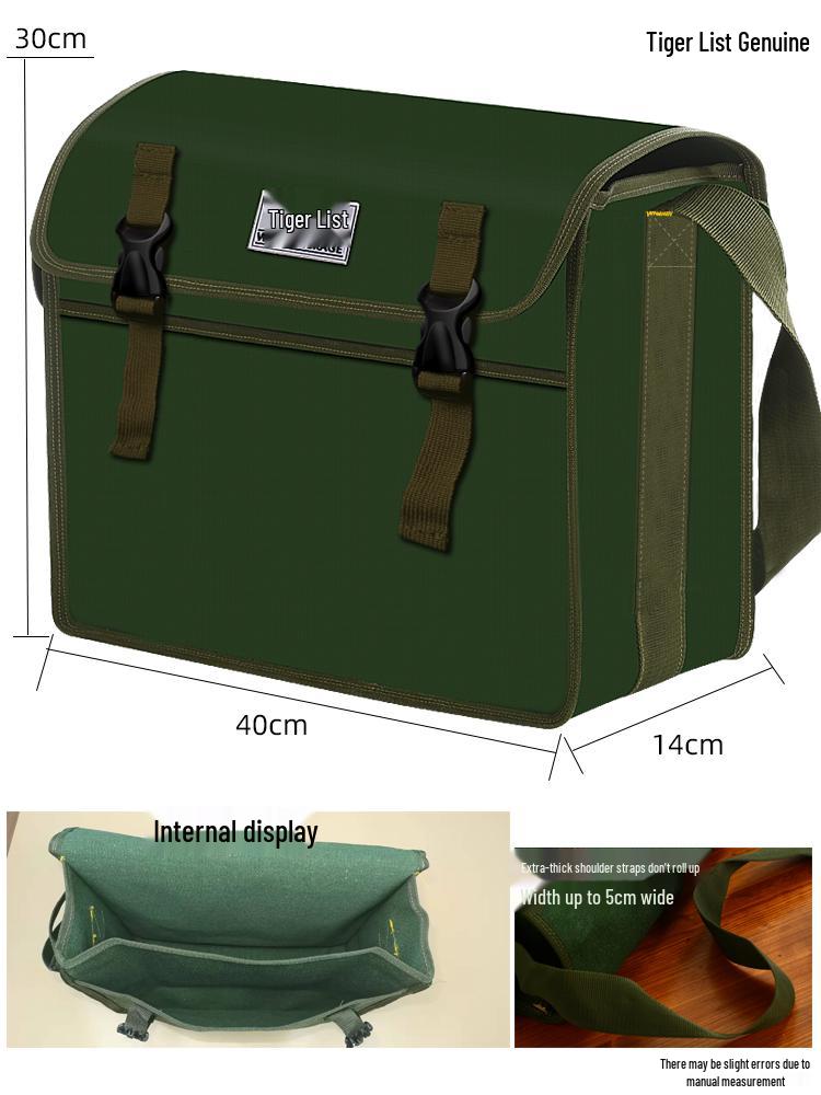 Износостойкая холщовая сумка-кроссбоди для инструментов электрика