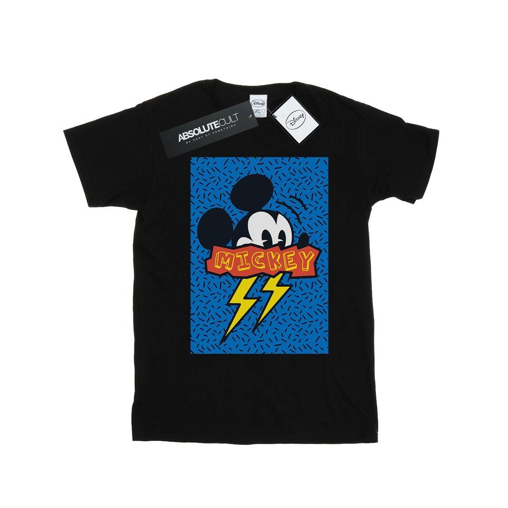Disney Mens Mickey Mouse 90s Flash T-Shirt