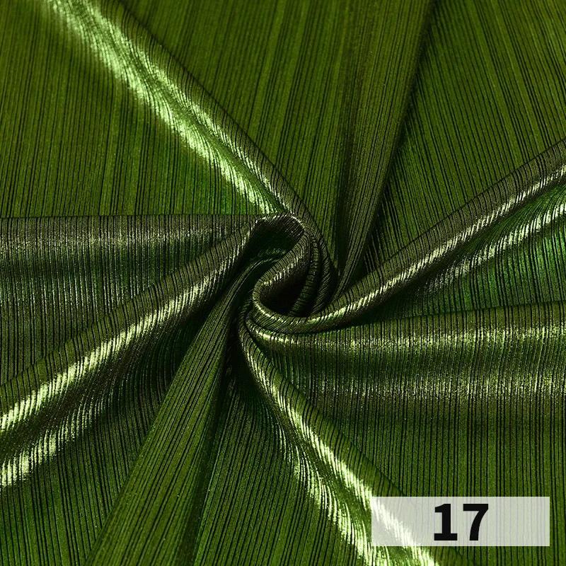 1x1.45 Meter Metallic Gliter Soft Fabric Shiny Gold Silver Fashion High Stretch Bright Silky Cloth for Diy Sewing Dress Fabrics