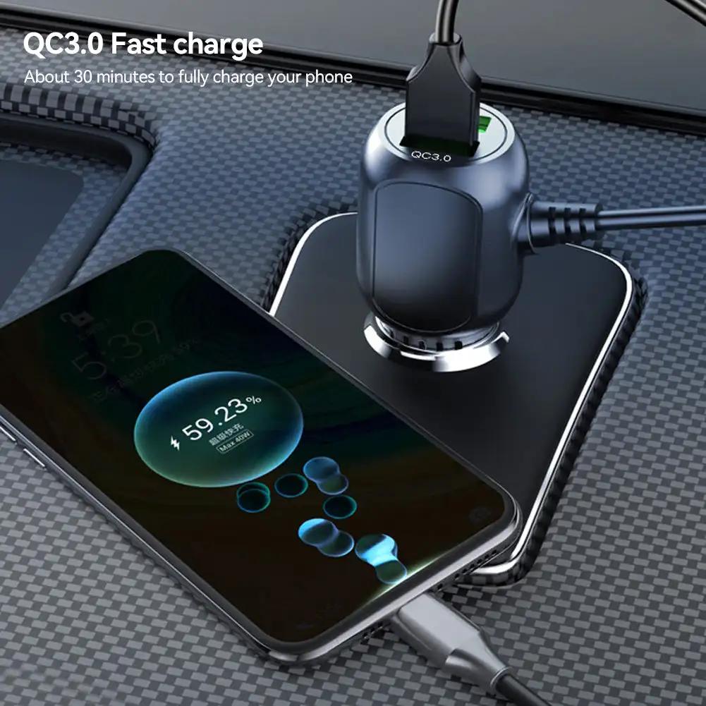Двойное мини-USB автомобильное зарядное устройство Micro USB кабель прикуривателя 11,5 футов шнур питания розетка зарядное устройство для видеорегистратора видеорегистратор GPS видеорегистратор