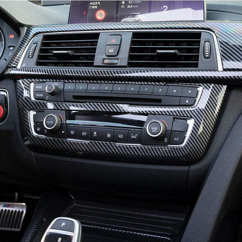 Углеродное волокно ABS автомобильная консоль CD панель декоративная рамка украшение для BMW 3 4 серии F30 3GT F34 F36 авто интерьер