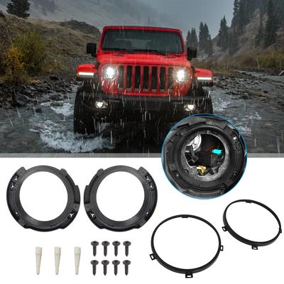 Кронштейны для крепления фар для Jeep Wrangler JK 2007-2017 7-дюймовые круглые кронштейны для крепления фар, комплект для удержания